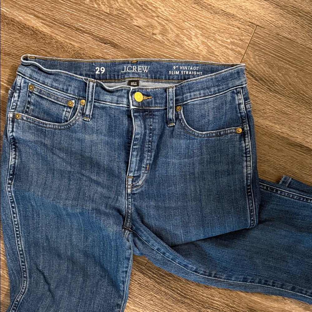 J. Crew Women's Classic Blue Straight Leg Jeans